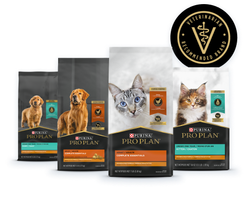 Veterinarian Recommended Brand Pro Plan packages